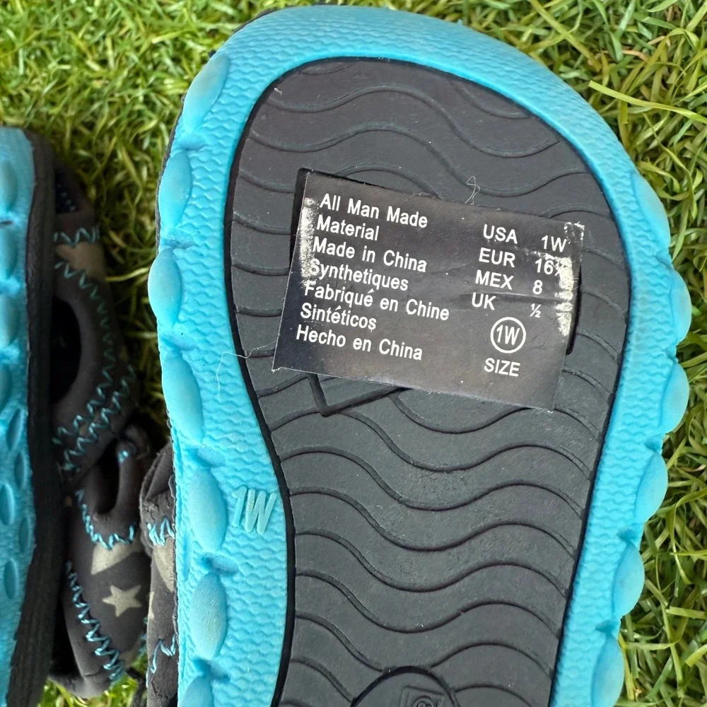 Vtg Y2K Cookie Monster‎ Sesame Street Sandals Infant Size 1 Kidcore Deadstock